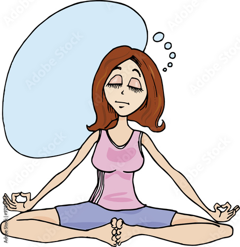 girl meditate