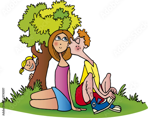 teens in love