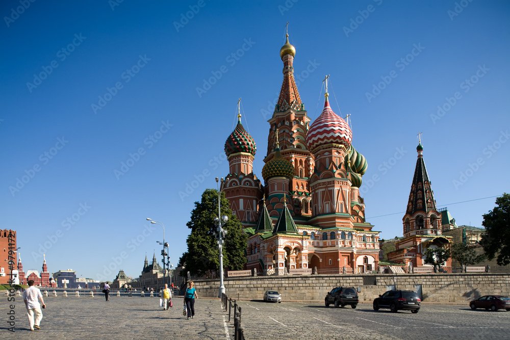 view series: St Basil Cathedral in Moscow, Red Square