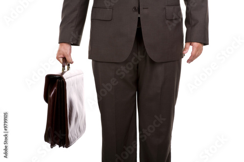 Businessman holding a briefcase