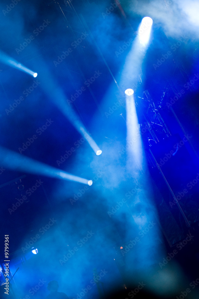Spotlights in a concert Spotlights in a concert