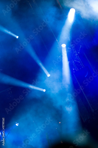 Spotlights in a concert