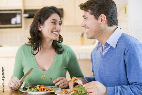 Couple Enjoying meal,mealtime Together photo