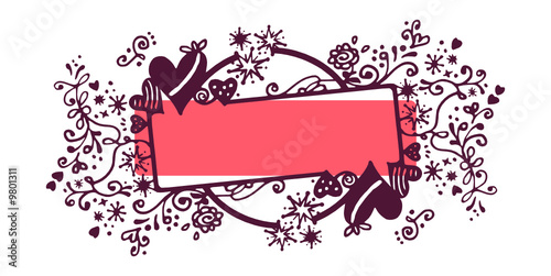 étiquette St Valentin