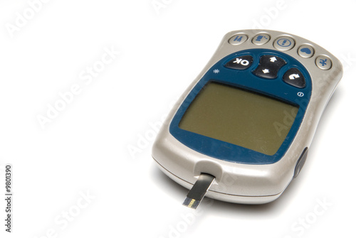A diabetics test meter and finger prick device