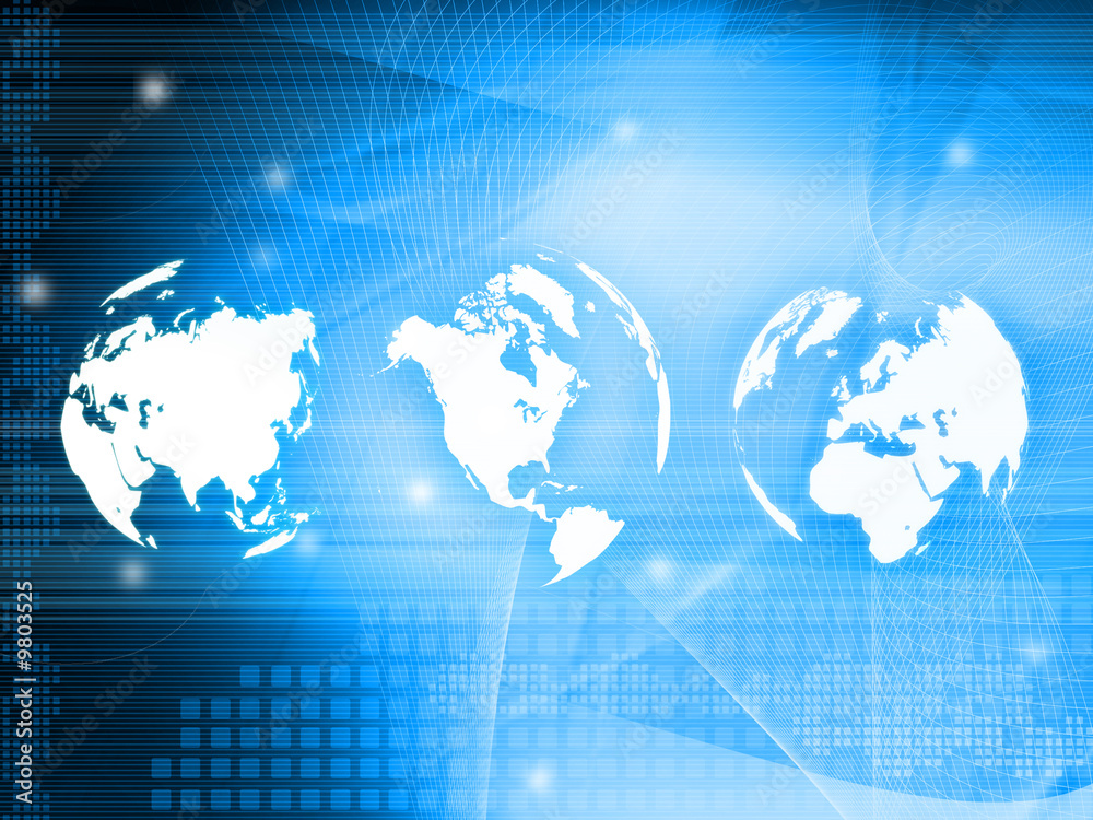 world map technology style world map technology style