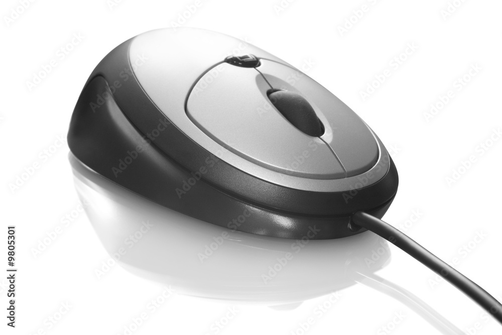 communication. computer mouse isolated over white communication. computer mouse isolated over white