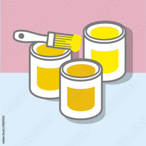 Pot de peinture