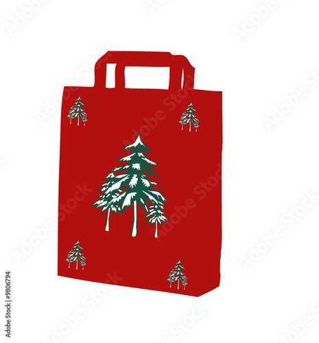 Sac shopping de Noël