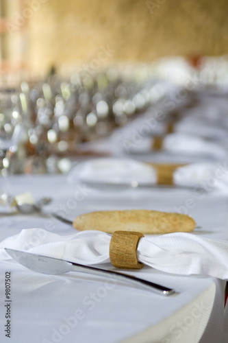 table mariage dressée