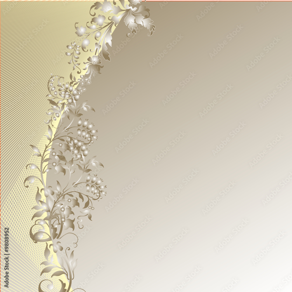 floral grise jaune