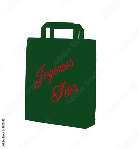 Sac shopping de Noël