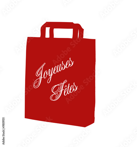 Sac shopping de Noël