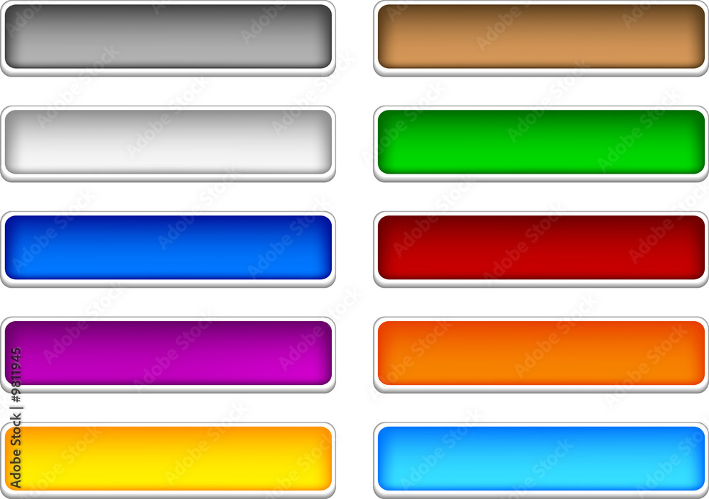 Beautiful shiny buttons. Vector illustration. Beautiful shiny buttons. Vector illustration.