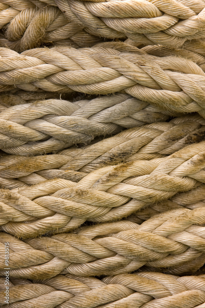 Close-up of anchor rope Close-up of anchor rope