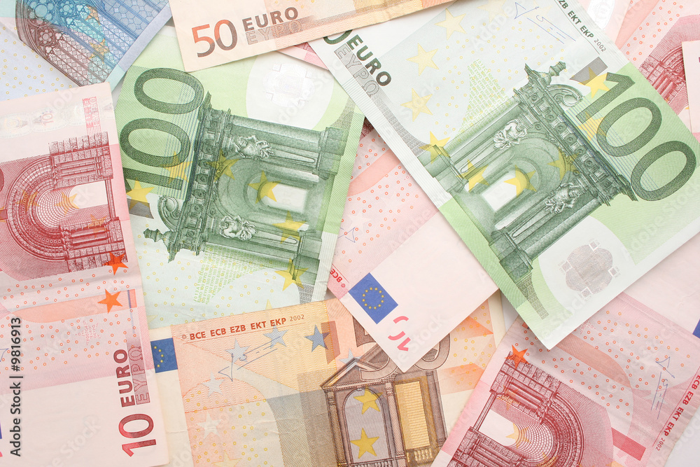 Fototapeta premium background make of money. Euro.