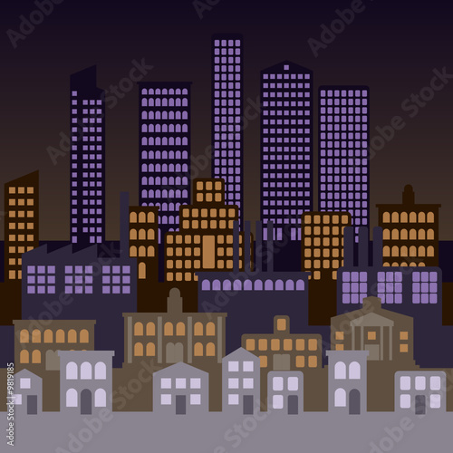 City Background at night