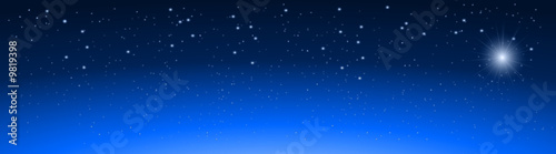vector serie, stars and blue sky - étoile dans le ciel