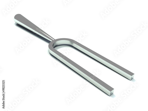 music professional tuning fork from stainless steel © Dzmitry Lameika