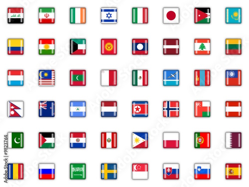Buttons - Flaggen der Welt 3