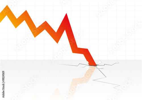 Financial crisis vector