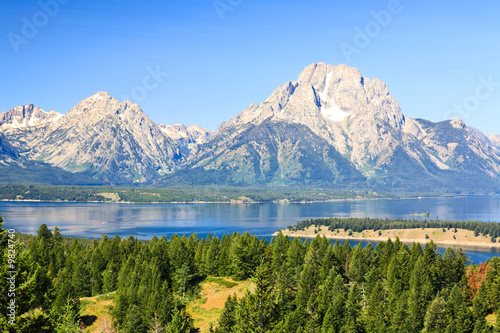 The Jackson Lake in Grand Teton National Park