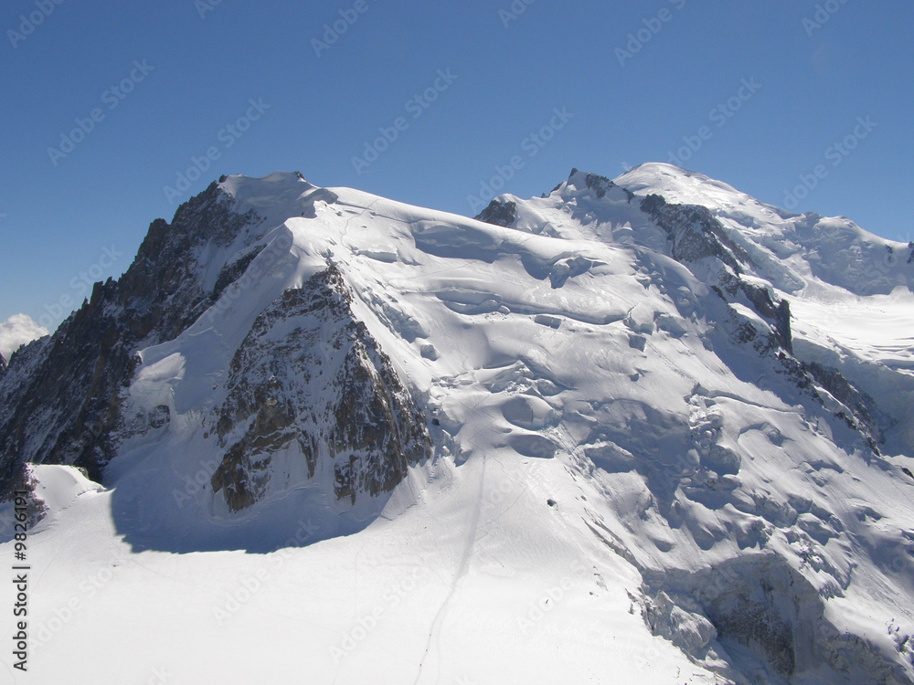 Mont Blanc du Tacul et Mont Blanc