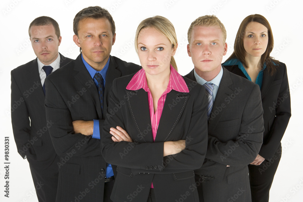 Team Of Determined Business People Team Of Determined Business People