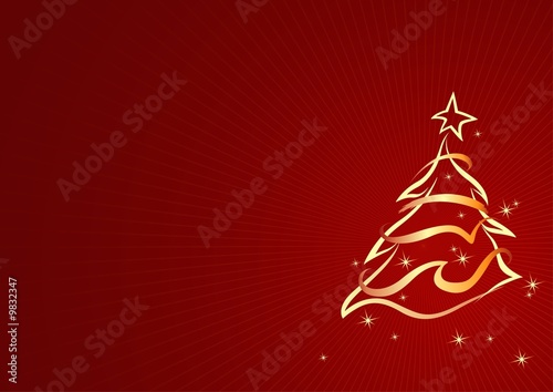 Christmas tree 02 - background illustration