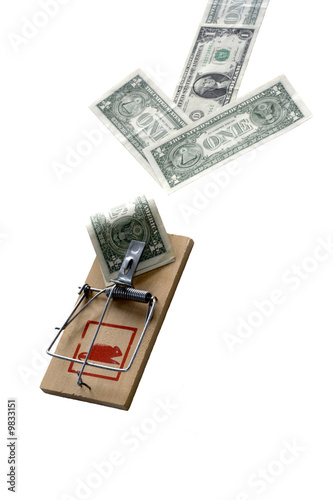 Directions to Money Rat Trap with US Dollar Note