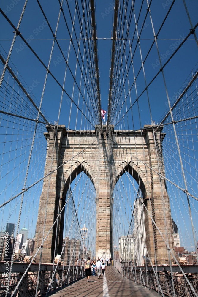 Naklejka premium Most Brookliński