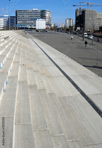 Fotografie Große Treppenanlage in Berlin-Friedrichshain