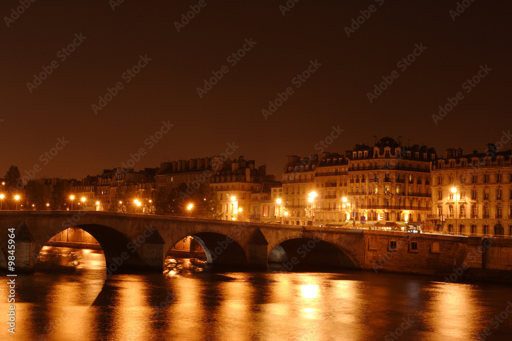 Bridge on Seine river in Paris, France