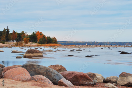 Finnish gulf shore in autumn