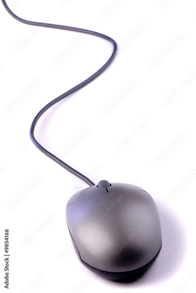 computer mouse on white background, close up, color computer mouse on white background, close up, color