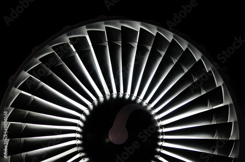 Abstract background of a jet engine