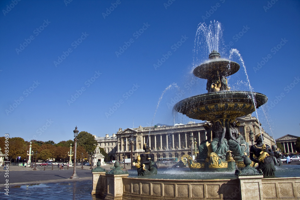 Fontaine place de la Concorde - Paris