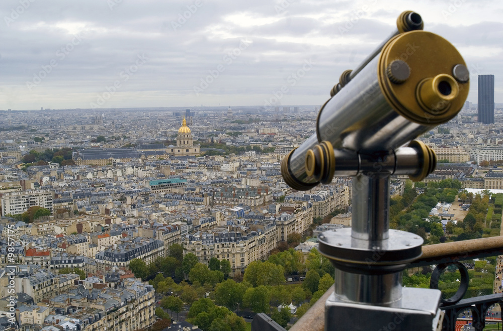 Paris,aerial view from the Eiffel Tower Paris,aerial view from the Eiffel Tower