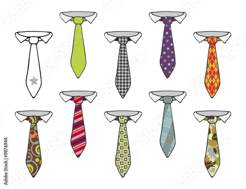 Canvastavla collection cravates