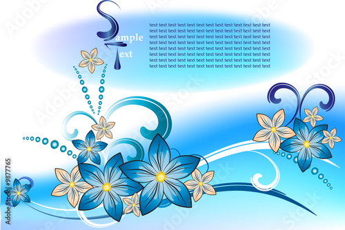 vector fantasy flower illustration