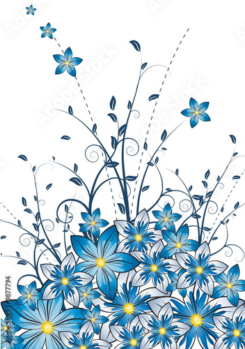 vector fantasy flower illustration