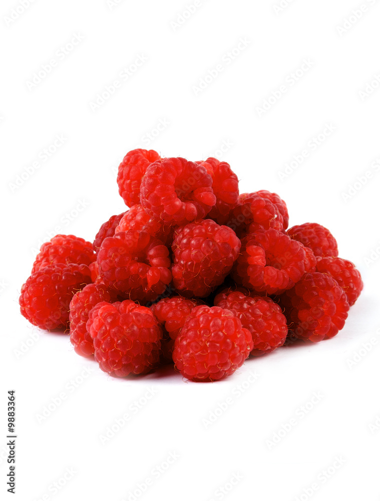Raspberries isolated on a white background Raspberries isolated on a white background