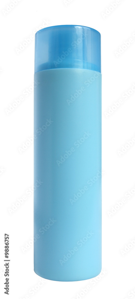 Bottle of cosmetic means on a white background. Bottle of cosmetic means on a white background.