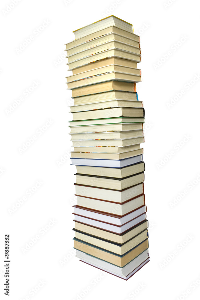 big pile of books isolated on white background big pile of books isolated on white background