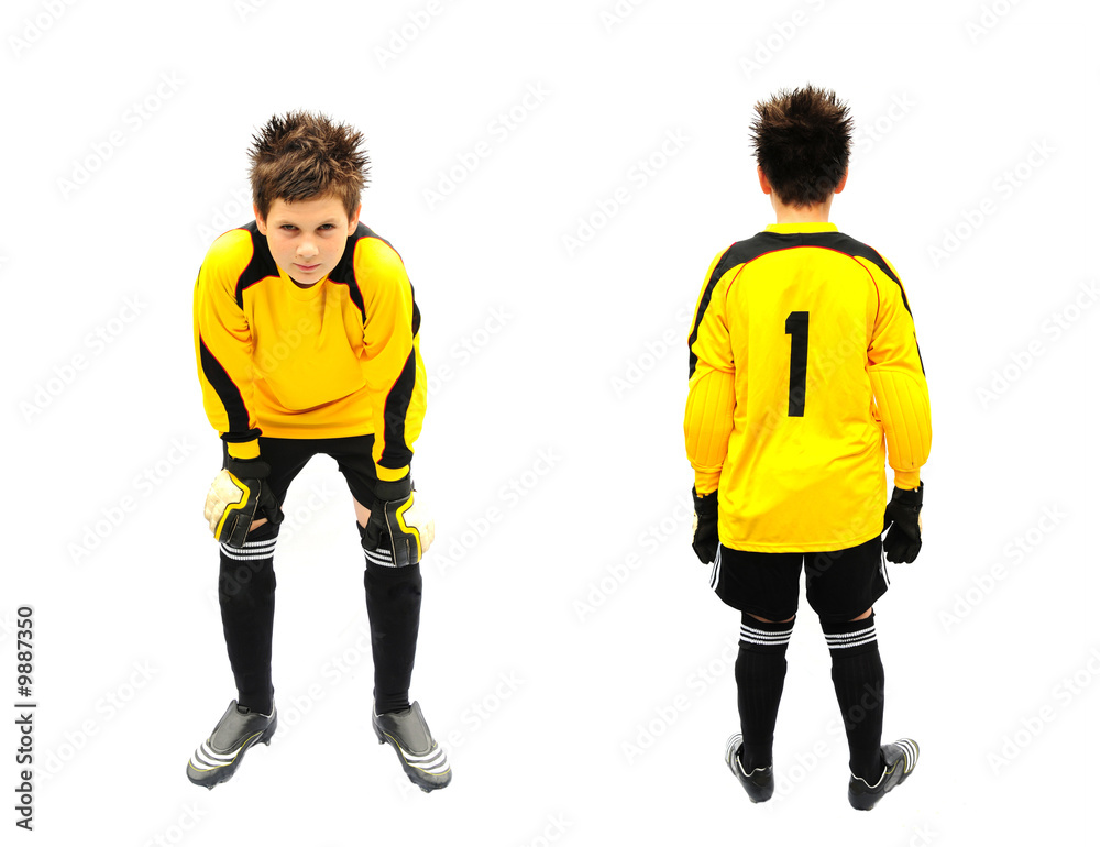 footballer,back and front