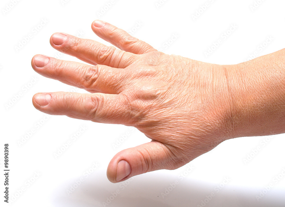 female hand on a white background. Isolation female hand on a white background. Isolation