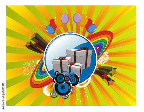 composition de festividad en vector