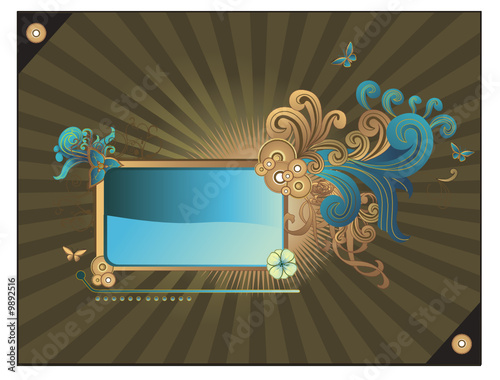 banner deco en vector