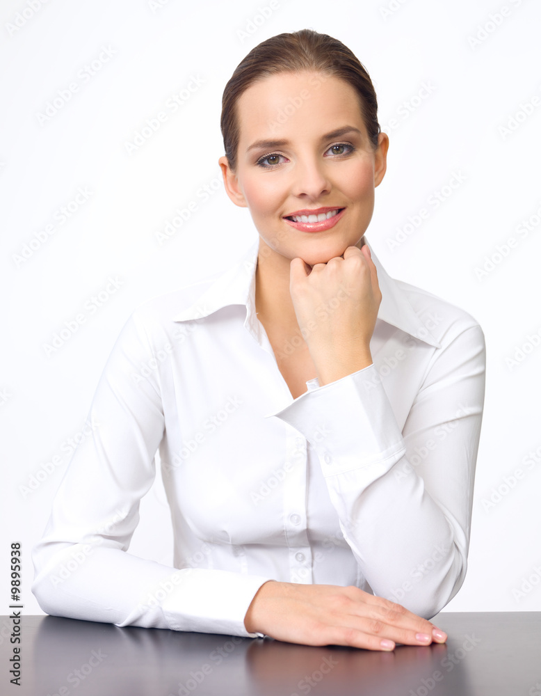 Portrait of beautiful and young business woman Portrait of beautiful and young business woman
