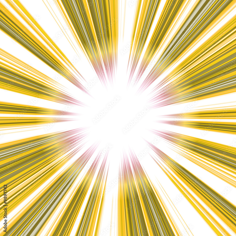 A bright abstract vortex illustration in yellow. A bright abstract vortex illustration in yellow.